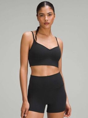Lululemon Align Sweetheart Bra in Black Size 6 Style W2DQ9S